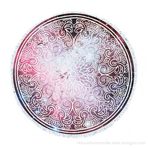 Wisteria Flowers round beach towel